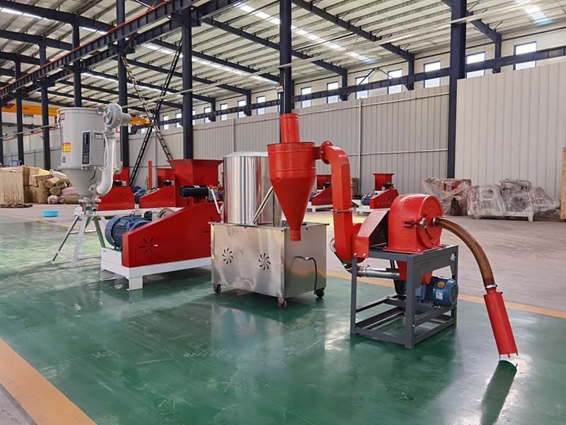 Home Use Electric single screw fish food extruder for farm in 